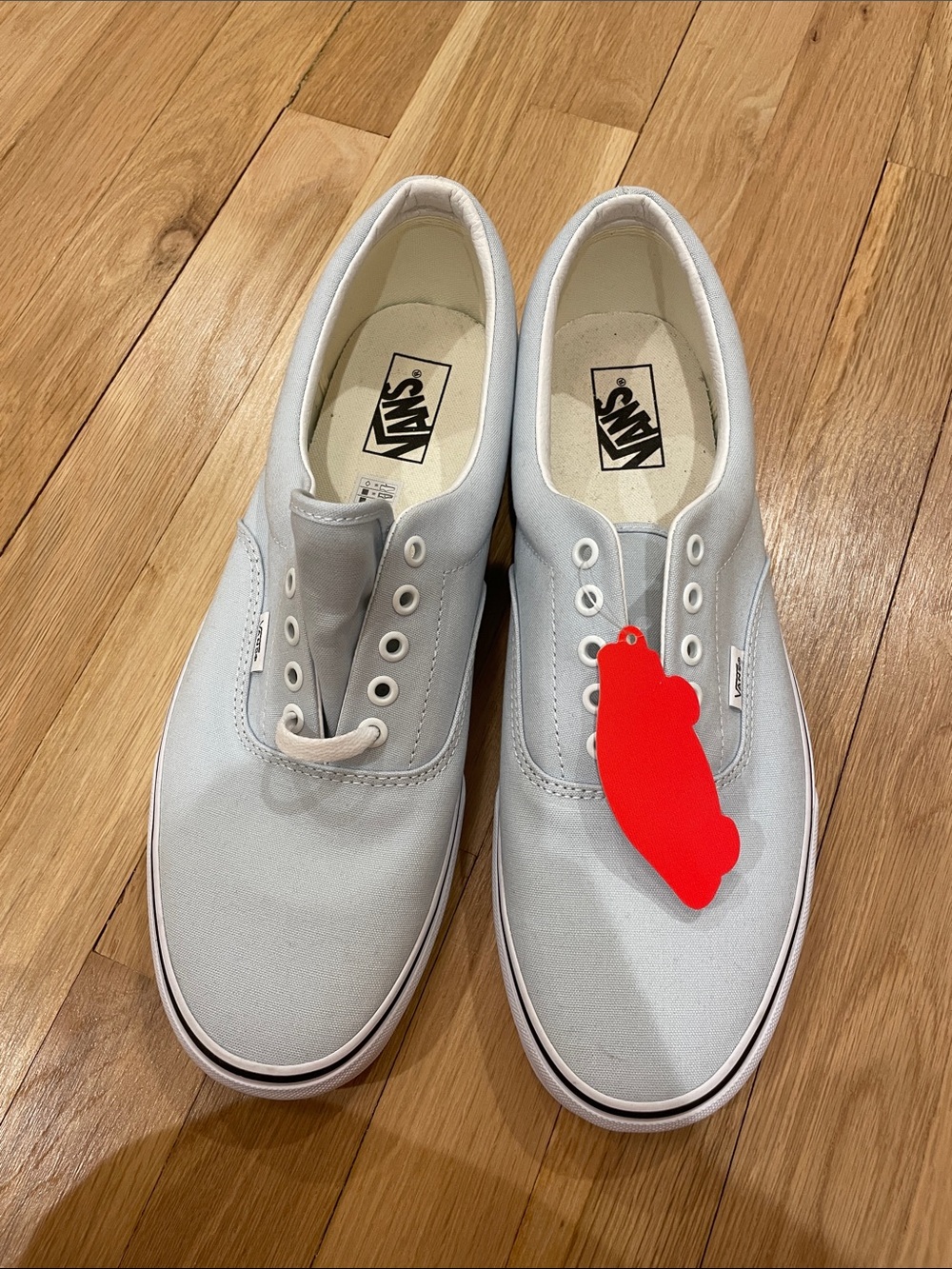 Vans Slip-On Style Canvas Sneakers in light blue